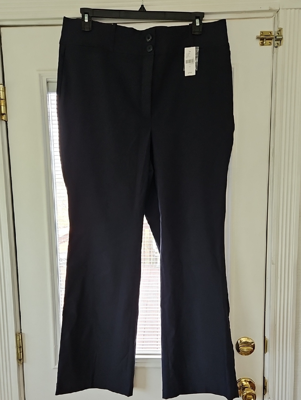 Lane Bryant Navy-Black Boot Cut Dress Pants